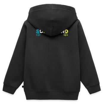Kita Abgänger Schulkind Einschulung Kindergarten - Kinder Premium Organic Zip Hoodie - Schwarz - Hinten - AI Model Kid Male (0cm)
