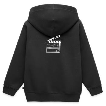 Film flap movie cinema camera - Kids Premium Organic Zip-up Hoodie - black - Back - AI Model Kid Male (0cm)