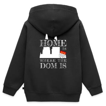 Köln Home Is Where The Dom Is Kölner Karneval Köln - Kinder Premium Organic Zip Hoodie - Schwarz - Hinten - AI Model Kid Male (0cm)