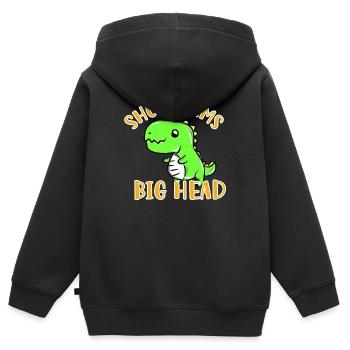 T-Rex - Kids Premium Organic Zip-up Hoodie - black - Back - AI Model Kid Male (0cm)