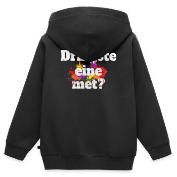 Dringste Eine Met Kölsch Köln Kölner Grundgesetz - Kinder Premium Organic Zip Hoodie - Schwarz - Hinten - AI Model Kid Male (0cm)