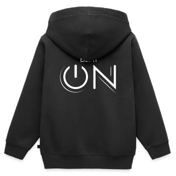 beat on music musik beats symbol Geschenk Idee - Kinder Premium Organic Zip Hoodie - Schwarz - Hinten - AI Model Kid Male (0cm)