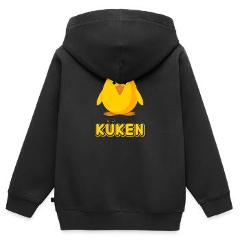 Baby Babyspruch Babybauch Babysprüche Nachwuchs - Kinder Premium Organic Zip Hoodie - Schwarz - Hinten - AI Model Kid Male (0cm)