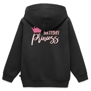Happy Birthday - Kinder Premium Organic Zip Hoodie - Schwarz - Hinten - AI Model Kid Male (0cm)