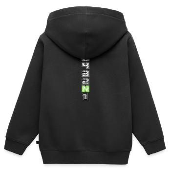 Gangschaltung Getriebe Motorrad Motorräder Biker - Kinder Premium Organic Zip Hoodie - Schwarz - Hinten - AI Model Kid Male (0cm)