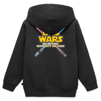 Das Wars Matura Geschafft Schulabschluss Prüfung - Kinder Premium Organic Zip Hoodie - Schwarz - Hinten - AI Model Kid Male (0cm)