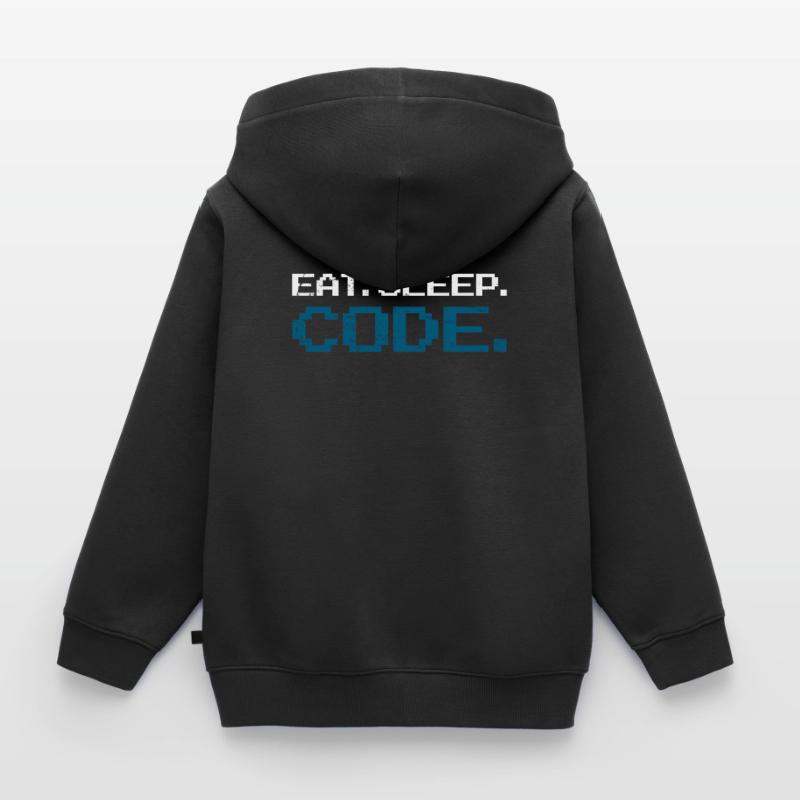 Programming code computer science Kids Premium Organic Zip-up Hoodie