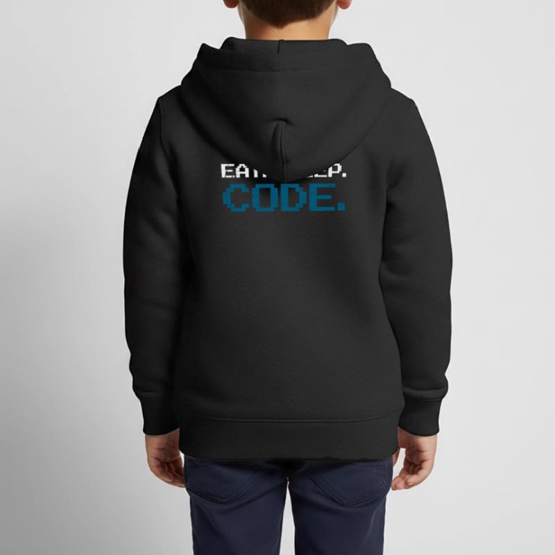 Programming code computer science Kids Premium Organic Zip-up Hoodie