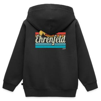 Ehrenfeld Veedel Köln Viertel Retro Vintage Surfer - Kinder Premium Organic Zip Hoodie - Schwarz - Hinten - AI Model Kid Male (0cm)