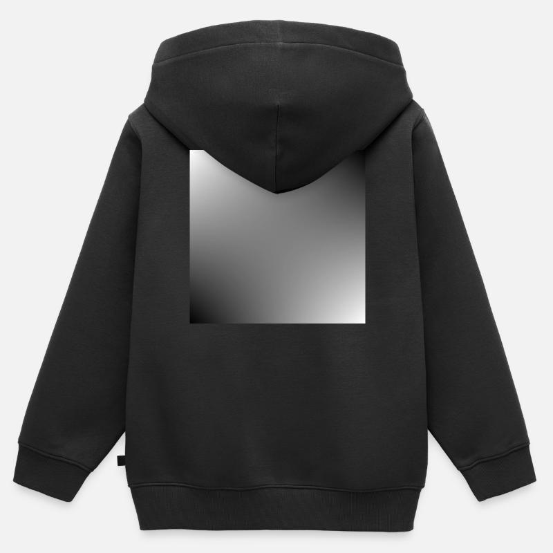 Modèle de texture de fond gris Personnaliser - Sweat Premium à capuche zippé enfant bio - noir