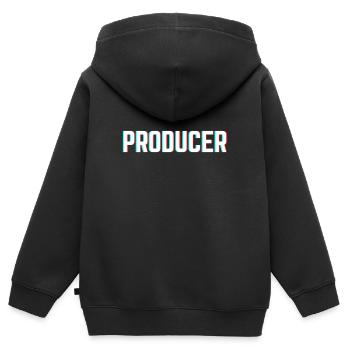 Beat Producer - Kinder Premium Organic Zip Hoodie - Schwarz - Hinten - AI Model Kid Male (0cm)