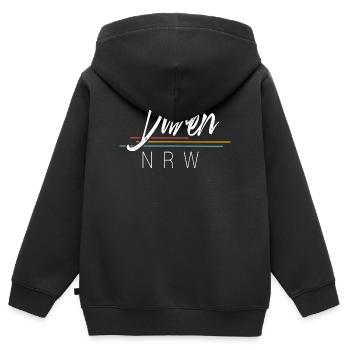 Düren Nrw - Kinder Premium Organic Zip Hoodie - Schwarz - Hinten - AI Model Kid Male (0cm)