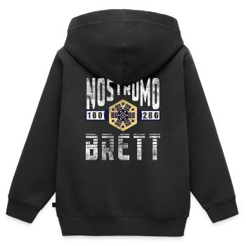 Alien Nostromo grade d'équipage Brett - Sweat Premium à capuche zippé enfant bio - noir - Dos - AI Model Kid Male (0cm)
