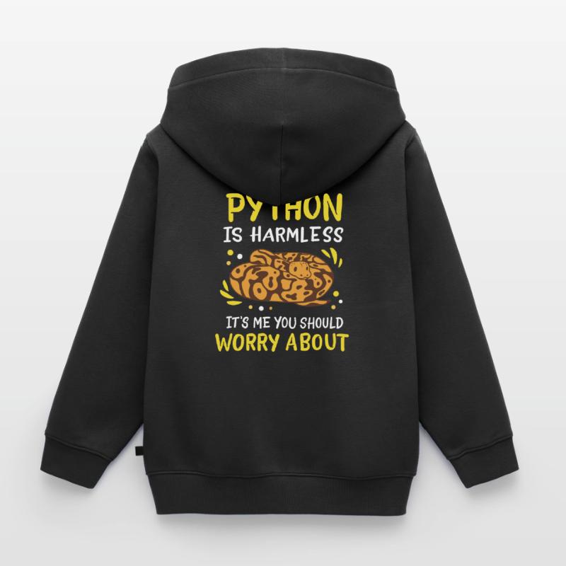Boule Python Sweat Premium à capuche zippé enfant bio
