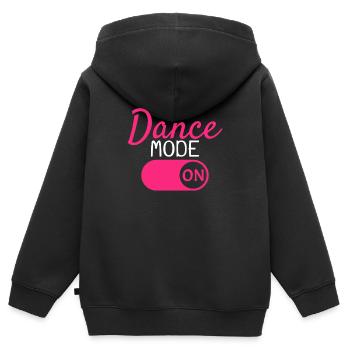 Rhythmus Tanzen Tanz - Kinder Premium Organic Zip Hoodie - Schwarz - Hinten - AI Model Kid Male (0cm)