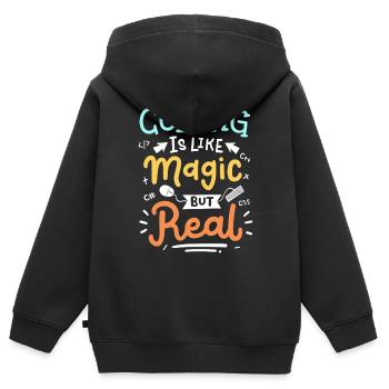 Codierung Programmierung - Kinder Premium Organic Zip Hoodie - Schwarz - Hinten - AI Model Kid Male (0cm)