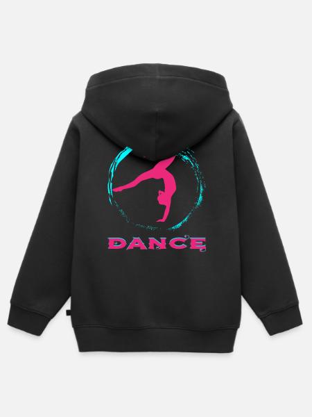 Dance - Kinder Premium Organic Zip Hoodie - Schwarz