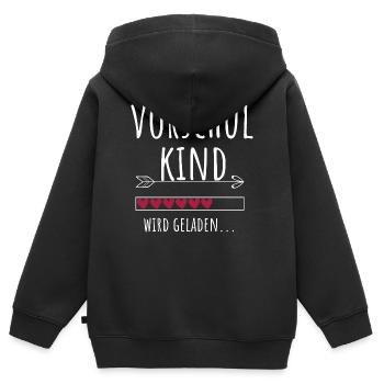 Vorschulkind Kindergarten Vorschule Geschenk - Kinder Premium Organic Zip Hoodie - Schwarz - Hinten - AI Model Kid Male (0cm)
