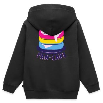 Pansexuell - Kinder Premium Organic Zip Hoodie - Schwarz - Hinten - AI Model Kid Male (0cm)