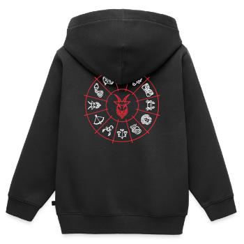 Astrologie Galaxie Sternbild Steinbock Esoterik - Kinder Premium Organic Zip Hoodie - Schwarz - Hinten - AI Model Kid Male (0cm)