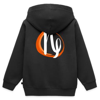 Horoscope ésotérique Capricorne Superstition Constellation - Sweat Premium à capuche zippé enfant bio - noir - Dos - AI Model Kid Male (0cm)