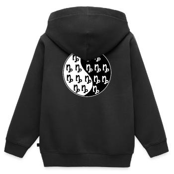 Esoterik Sternzeichen Steinbock Horoskop Galaxie - Kinder Premium Organic Zip Hoodie - Schwarz - Hinten - AI Model Kid Male (0cm)