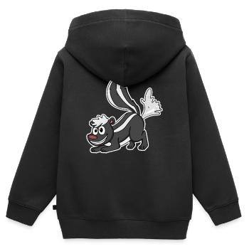 Skunk's skunk - Kids Premium Organic Zip-up Hoodie - black - Back - AI Model Kid Male (0cm)