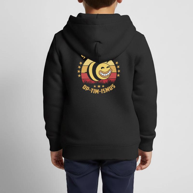 Optimismus oder Sumsi mit Po Kinder Premium Organic Zip Hoodie