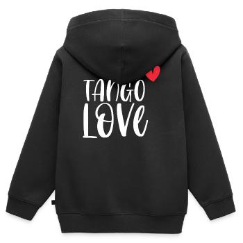 Tänzerin tanzen Tanzpaar Geschenk Tango Love! - Kinder Premium Organic Zip Hoodie - Schwarz - Hinten - AI Model Kid Male (0cm)
