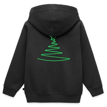 Noël, noël, noël, noël, noël, noël, noël, noël - Sweat Premium à capuche zippé enfant bio - noir - Dos - AI Model Kid Male (0cm)