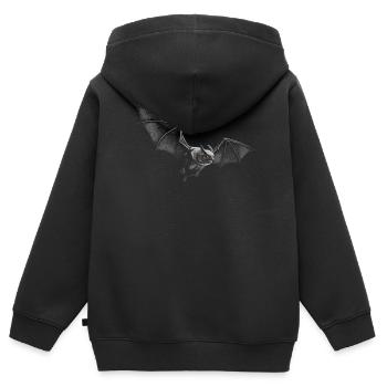 Vampir - Kinder Premium Organic Zip Hoodie - Schwarz - Hinten - AI Model Kid Male (0cm)