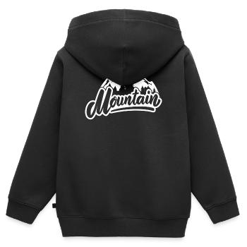 Skifahren, Skifahren, Skifahren - Kinder Premium Organic Zip Hoodie - Schwarz - Hinten - AI Model Kid Male (0cm)