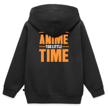 Manga Comic Popkultur Statement Anime Cosplay - Kinder Premium Organic Zip Hoodie - Schwarz - Hinten - AI Model Kid Male (0cm)