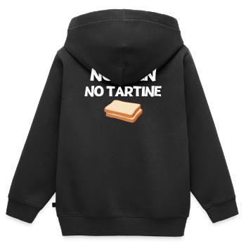 Bäcker, Bäcker, Bäcker - Kinder Premium Organic Zip Hoodie - Schwarz - Hinten - AI Model Kid Male (0cm)