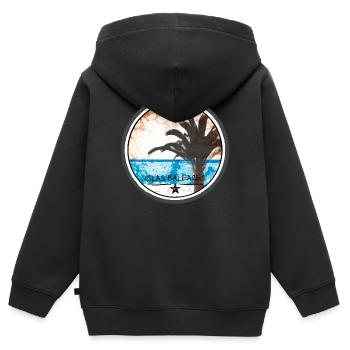Islas Baleares - Kinder Premium Organic Zip Hoodie - Schwarz - Hinten - AI Model Kid Male (0cm)