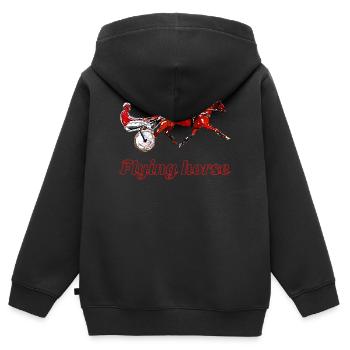Traber Motiv - Kinder Premium Organic Zip Hoodie - Schwarz - Hinten - AI Model Kid Male (0cm)