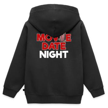 Popcorn Statement Movies Kino Nacht Streaming - Kinder Premium Organic Zip Hoodie - Schwarz - Hinten - AI Model Kid Male (0cm)