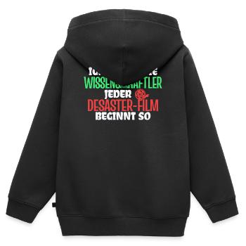 Film Schauen Movies Statement Dvd Abend Kinoabend - Kinder Premium Organic Zip Hoodie - Schwarz - Hinten - AI Model Kid Male (0cm)