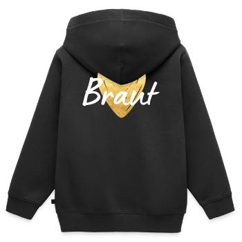 Braut Jungesellinnenabschied - Kinder Premium Organic Zip Hoodie - Schwarz - Hinten - AI Model Kid Male (0cm)
