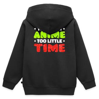 Anime Trickfilm Comic Statement Manga Japan - Kinder Premium Organic Zip Hoodie - Schwarz - Hinten - AI Model Kid Male (0cm)