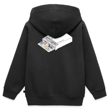 Antidepressants Cats - Anti Depressionen Pillen - Kinder Premium Organic Zip Hoodie - Schwarz - Hinten - AI Model Kid Male (0cm)