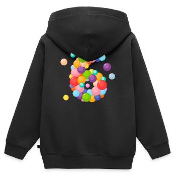 6 years, birthday 6 years, 6 years, I am 6 years old - Kids Premium Organic Zip-up Hoodie - black - Back - AI Model Kid Male (0cm)