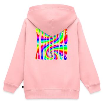 VINTAGE - Kids Premium Organic Zip-up Hoodie - rose - Back - AI Model Kid Female (0cm)