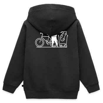Naturschutz Umweltschützer Umwelt Umweltfreundlich - Kinder Premium Organic Zip Hoodie - Schwarz - Hinten - AI Model Kid Male (0cm)
