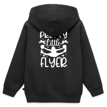 Pretty little flyer - Kinder Premium Organic Zip Hoodie - Schwarz - Hinten - AI Model Kid Male (0cm)