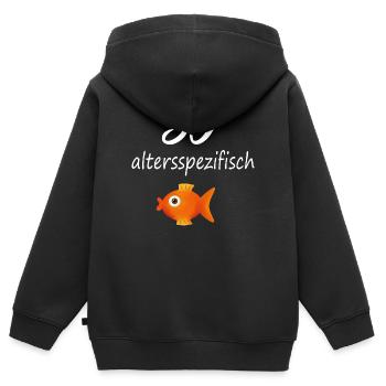 30. Geburtstag dreißig - Kinder Premium Organic Zip Hoodie - Schwarz - Hinten - AI Model Kid Male (0cm)