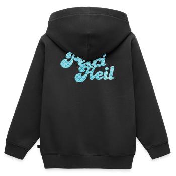 Petri Heil Angler Hobby Fische Schuppen Muster - Kinder Premium Organic Zip Hoodie - Schwarz - Hinten - AI Model Kid Male (0cm)