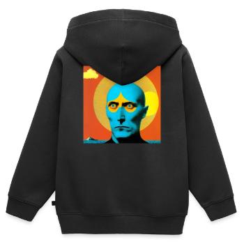 Surreal 08 - Kinder Premium Organic Zip Hoodie - Schwarz - Hinten - AI Model Kid Male (0cm)