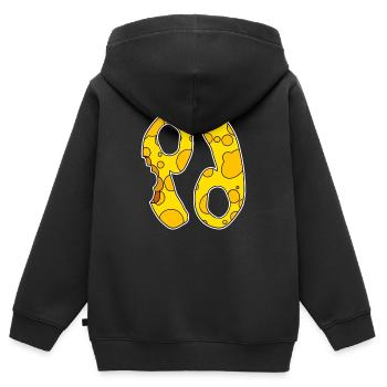 Sternzeichen Krebs Symbol - Kinder Premium Organic Zip Hoodie - Schwarz - Hinten - AI Model Kid Male (0cm)