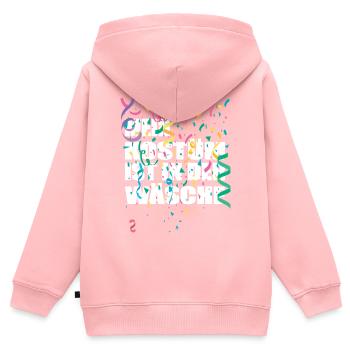 My costume is in the wash Carnival Carnival - Kids Premium Organic Zip-up Hoodie - rose - Back - AI Model Kid Female (0cm)